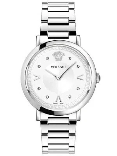 Pre-owned Versace Vevd00419 Pop Chic Ladies Watch 36mm 5atm