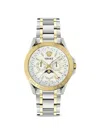 Versace V-galaxy Moonphase 43mm Watch In Gold
