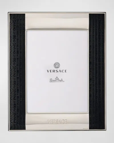Versace Photo Frame In Silver/black