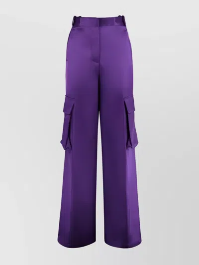 Versace Purple Wide Cargo Pants