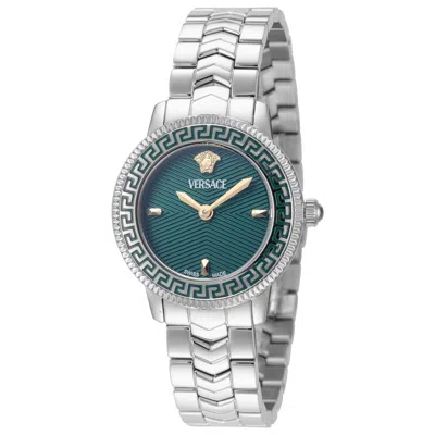 Versace V-icon Women's Watch In Metallic