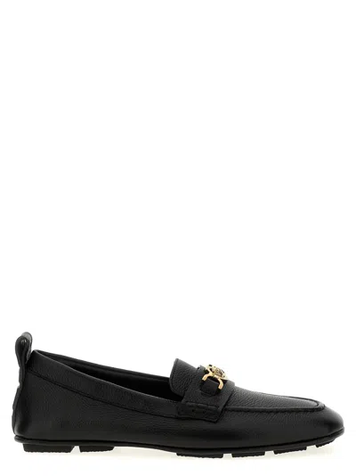 Versace 'villa Driver' Loafers In Black