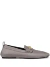 Versace Villa Loafers In 灰色