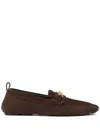 Versace Villa Loafers In 褐色