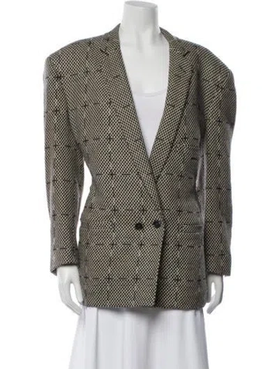 Pre-owned Versace Vintage 1980's Blazer In Black