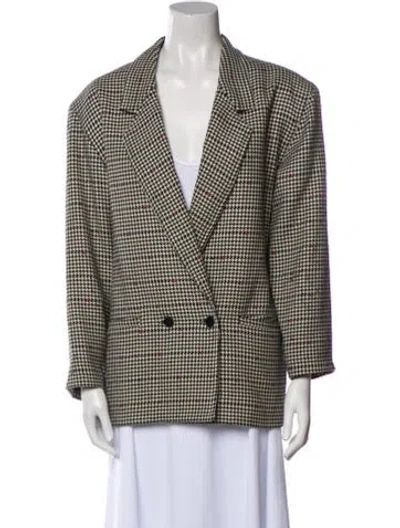 Pre-owned Versace Vintage 1980's Blazer In Black