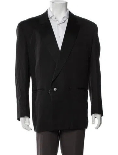 Pre-owned Versace Vintage 1980's Blazer In Black