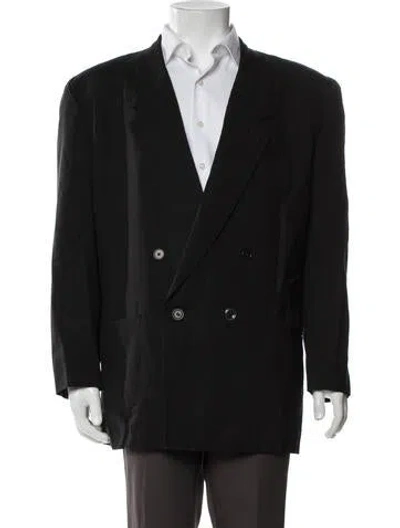 Pre-owned Versace Vintage 1980's Blazer In Black