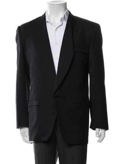 Pre-owned Versace Vintage 1980's Blazer In Blue