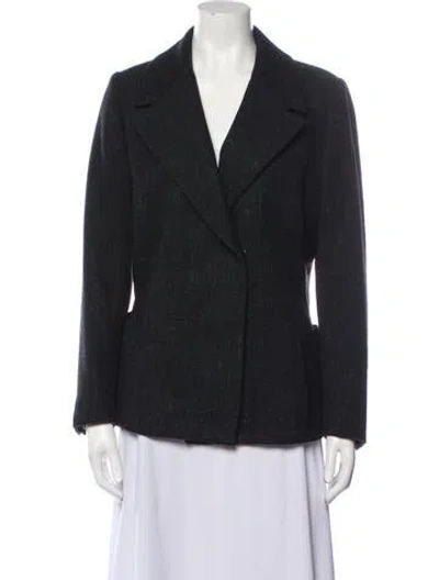 Pre-owned Versace Vintage 1980's Blazer In Gray