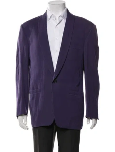 Pre-owned Versace Vintage 1980's Blazer In Purple