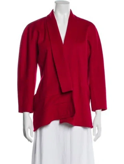 Pre-owned Versace Vintage 1980's Blazer In Red