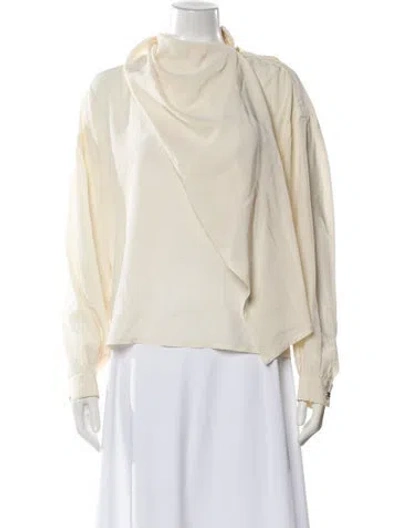 Pre-owned Versace Vintage 1980's Blouse In Neutral