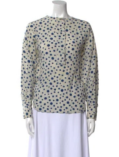 Pre-owned Versace Vintage 1980's Blouse In White