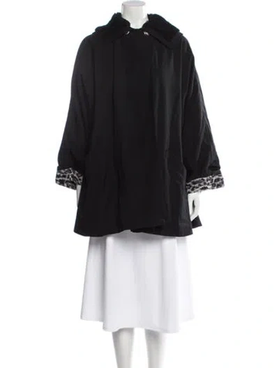 Pre-owned Versace Vintage 1980's Coat In Black