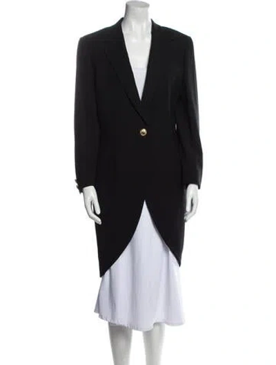 Pre-owned Versace Vintage 1980's Coat In Black