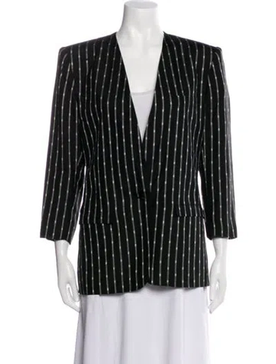 Pre-owned Versace Vintage 1980's Evening Jacket In Black