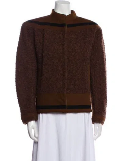 Pre-owned Versace Vintage 1980's Jacket In Brown