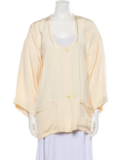 Pre-owned Versace Vintage 1980's Jacket In Neutral