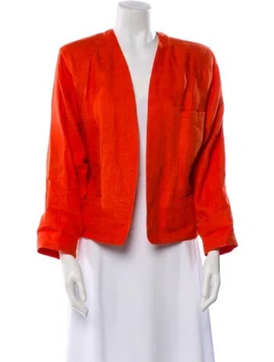 Pre-owned Versace Vintage 1980's Jacket In Orange