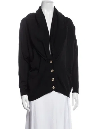 Pre-owned Versace Vintage 1980's Sweater In Black