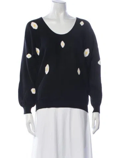 Pre-owned Versace Vintage 1980's Sweater In Black/white