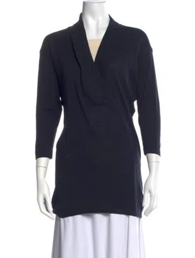 Pre-owned Versace Vintage 1980's Sweater In Blue