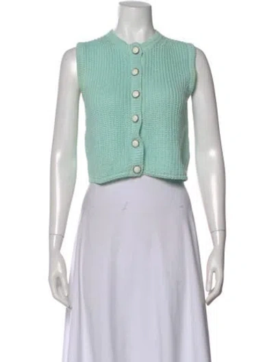 Pre-owned Versace Vintage 1980's Sweater In Green