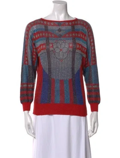Pre-owned Versace Vintage 1980's Sweater In Multi