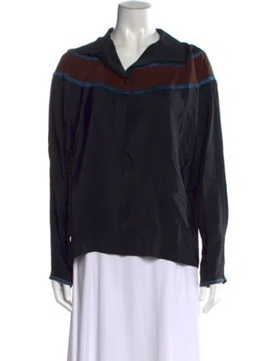 Pre-owned Versace Vintage 1980's Top In Black