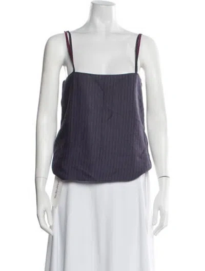 Pre-owned Versace Vintage 1980's Top In Purple