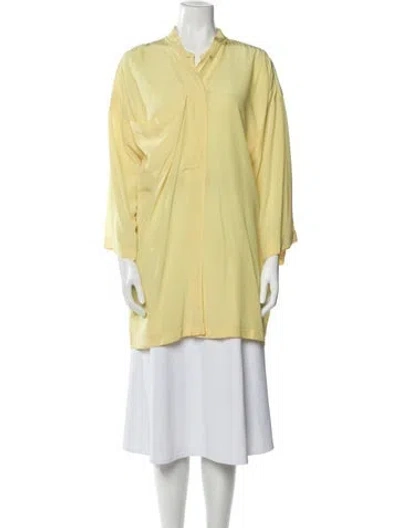 Pre-owned Versace Vintage 1980's Tunic In Yellow