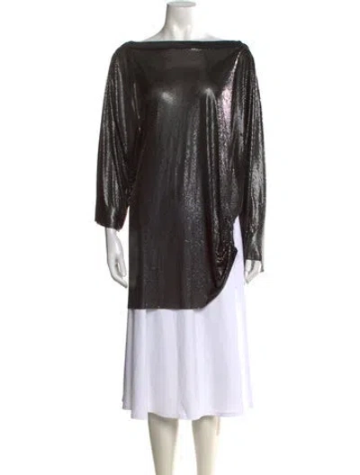Pre-owned Versace Vintage 1983 Top In Black