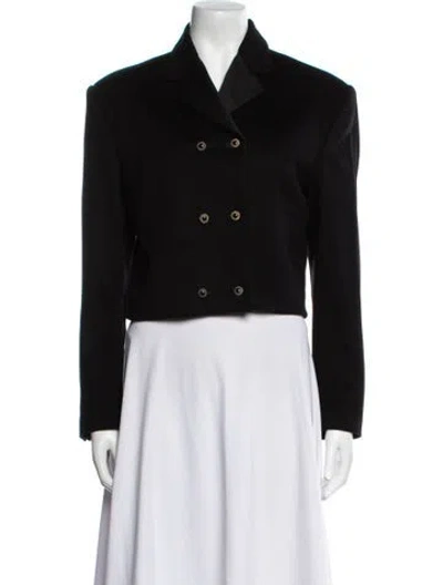 Pre-owned Versace Vintage 1988 Blazer In Black