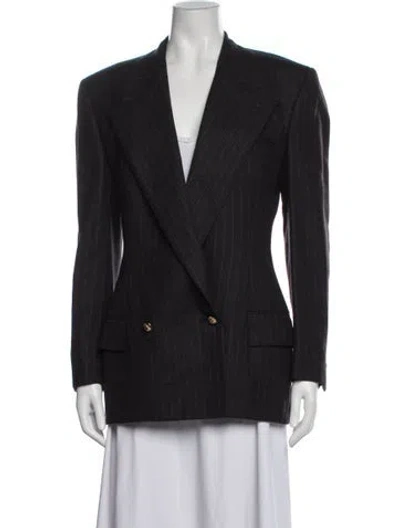 Pre-owned Versace Vintage 1988 Blazer In Grey