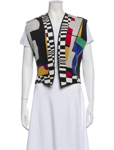 Pre-owned Versace Vintage 1989 Vest In Black