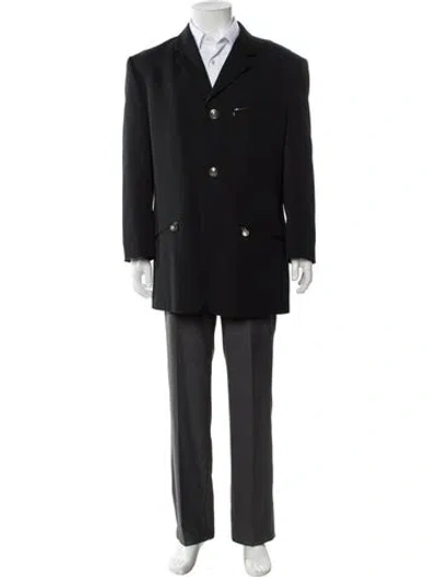 Pre-owned Versace Vintage 1990's Blazer In Black
