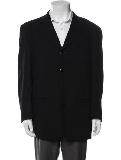 Pre-owned Versace Vintage 1990's Blazer In Black