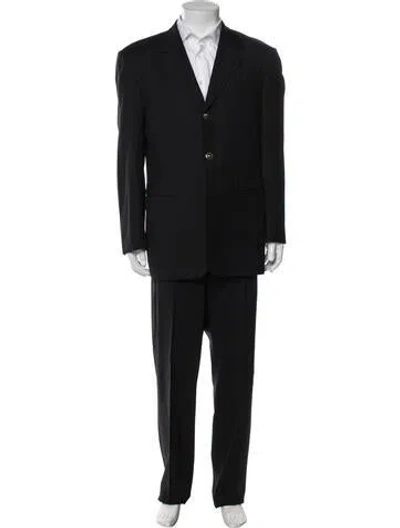 Pre-owned Versace Vintage 1990's Blazer In Black
