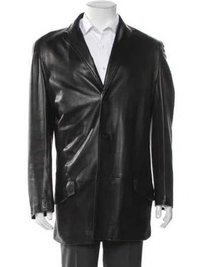 Pre-owned Versace Vintage 1990's Blazer In Black