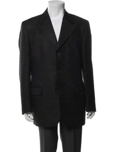 Pre-owned Versace Vintage 1990's Blazer In Black