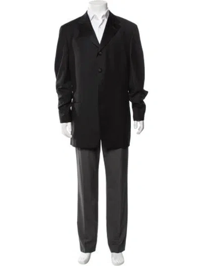 Pre-owned Versace Vintage 1990's Blazer In Black