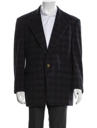Pre-owned Versace Vintage 1990's Blazer In Black