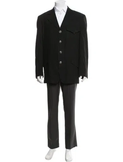 Pre-owned Versace Vintage 1990's Blazer In Black