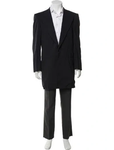 Pre-owned Versace Vintage 1990's Blazer In Blue