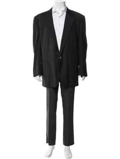 Pre-owned Versace Vintage 1990's Blazer In Blue