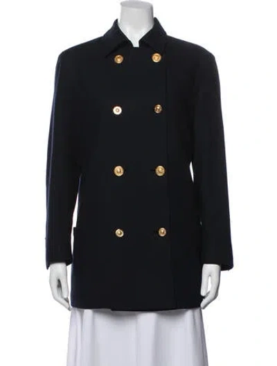 Pre-owned Versace Vintage 1990's Blazer In Blue