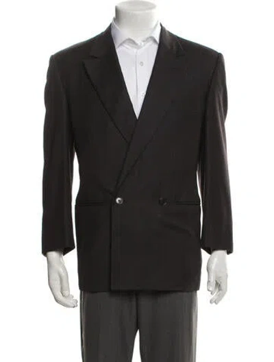 Pre-owned Versace Vintage 1990's Blazer In Gray