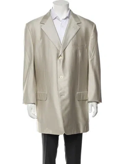 Pre-owned Versace Vintage 1990's Blazer In Gray