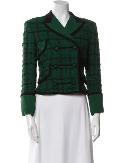 Pre-owned Versace Vintage 1990's Blazer In Green